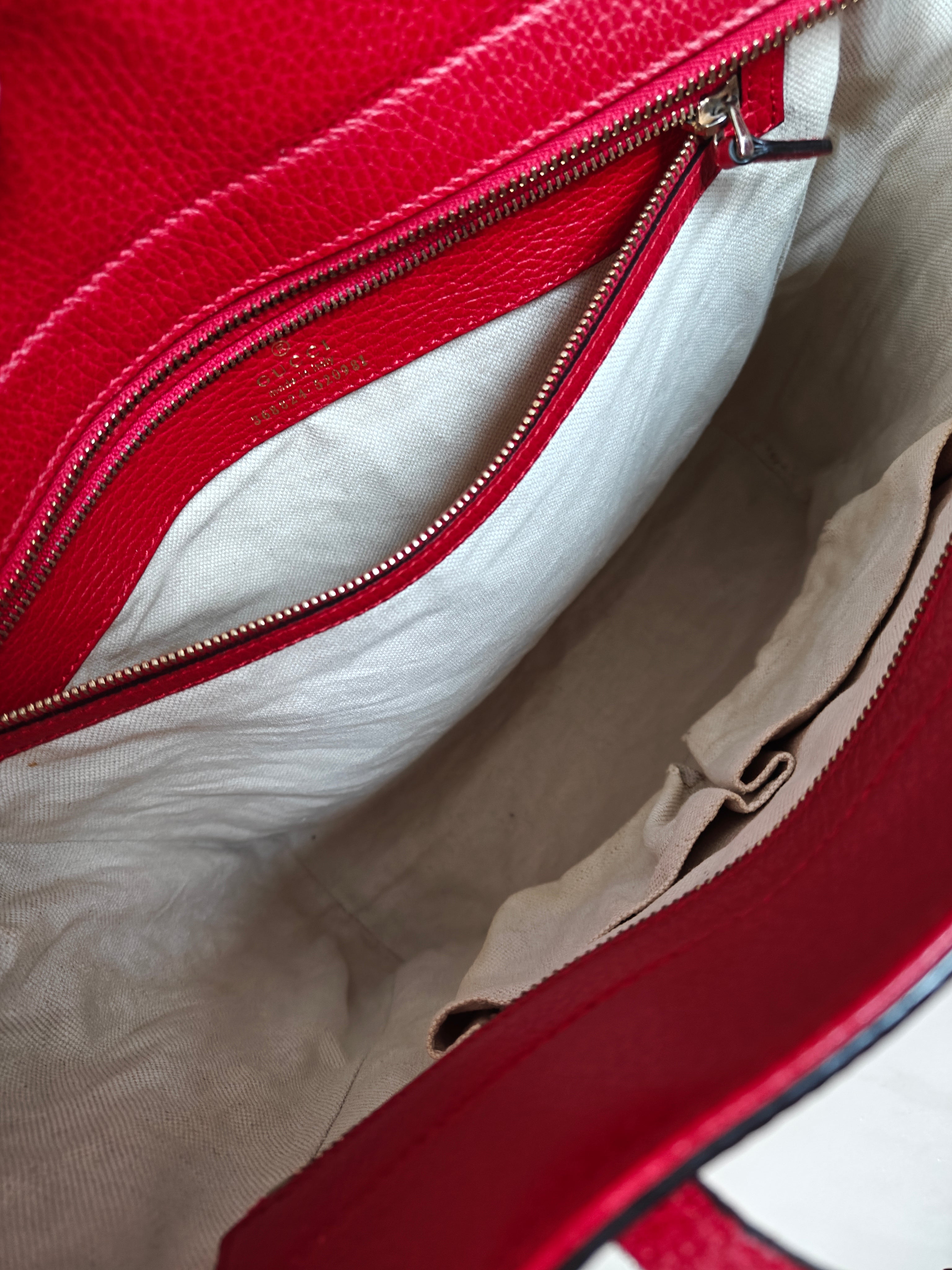Gucci Swing Leather Tote Bag