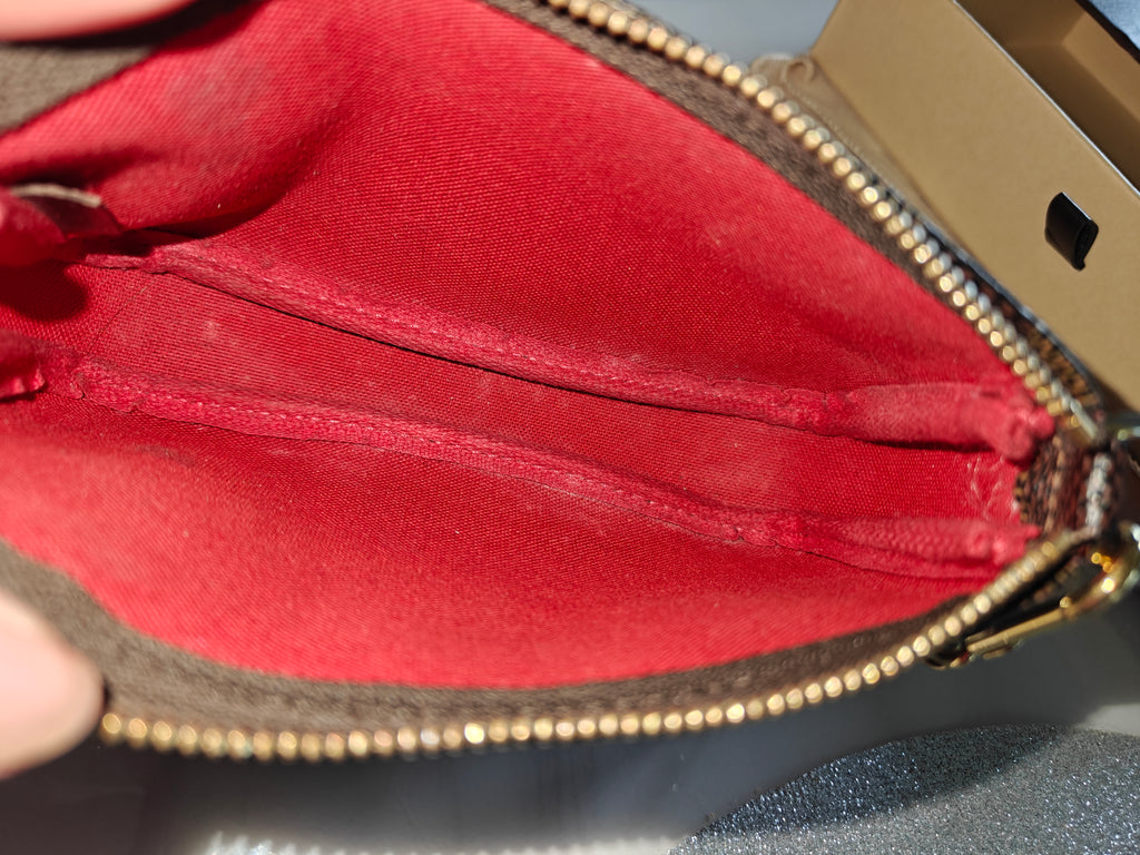 Louis Vuitton Pochette Accessoire Cloth Clutch Bag