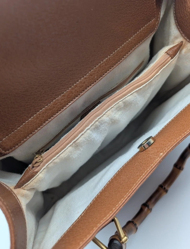 Gucci Diana Bamboo Leather Tote