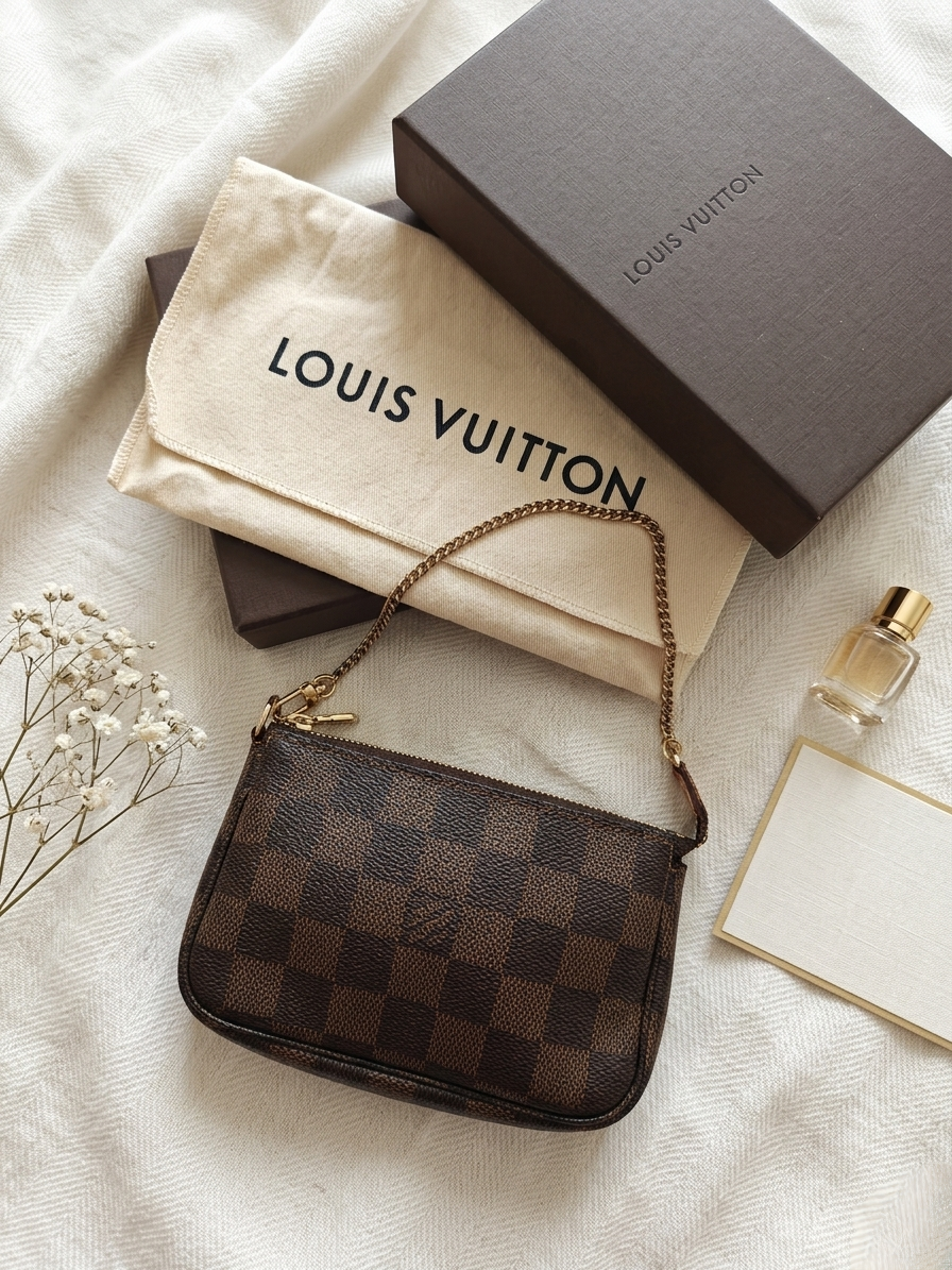 Louis Vuitton Pochette Accessoire Cloth Clutch Bag