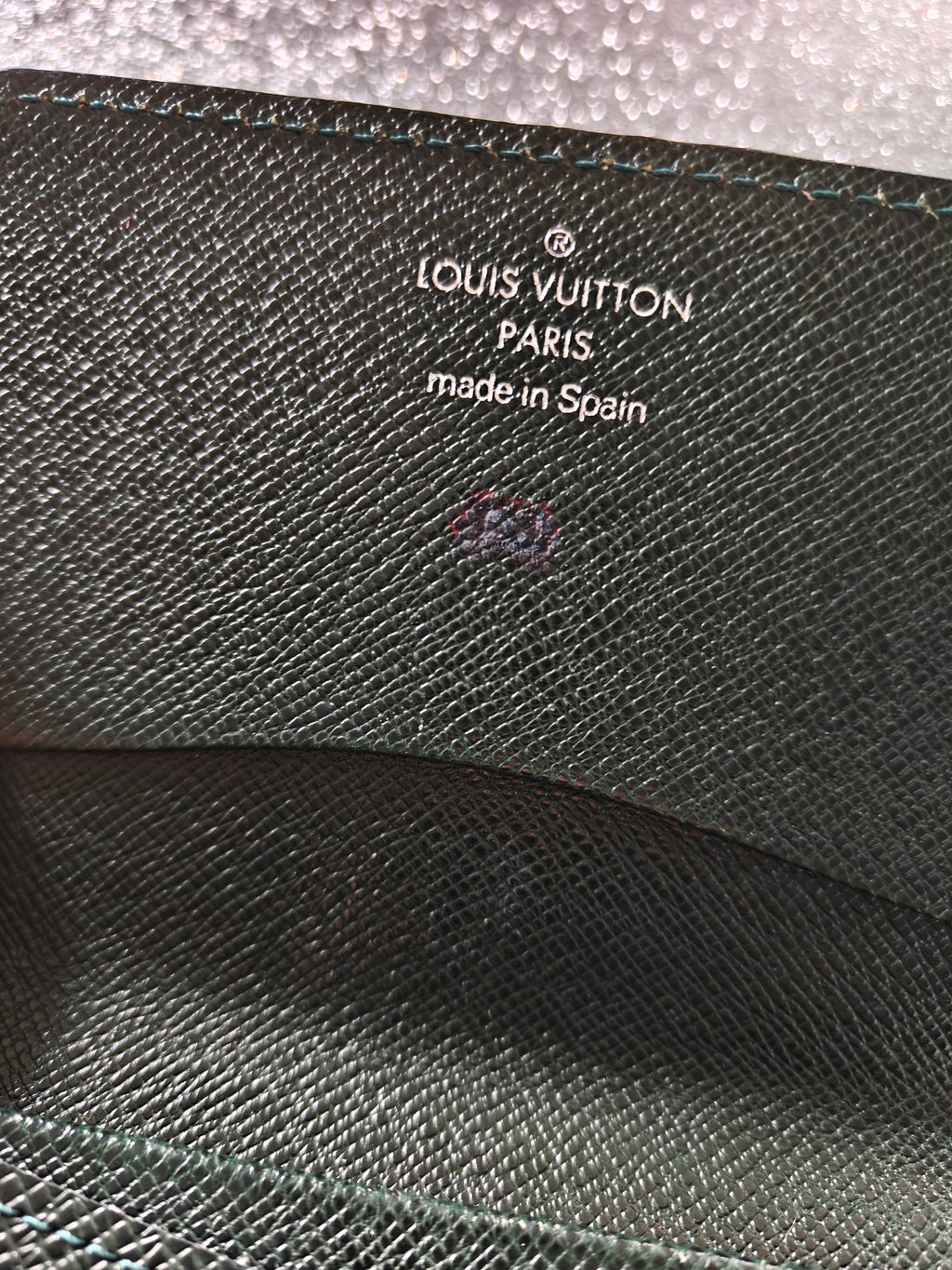 Louis Vuitton Taïga Leather Wallet Dark Green