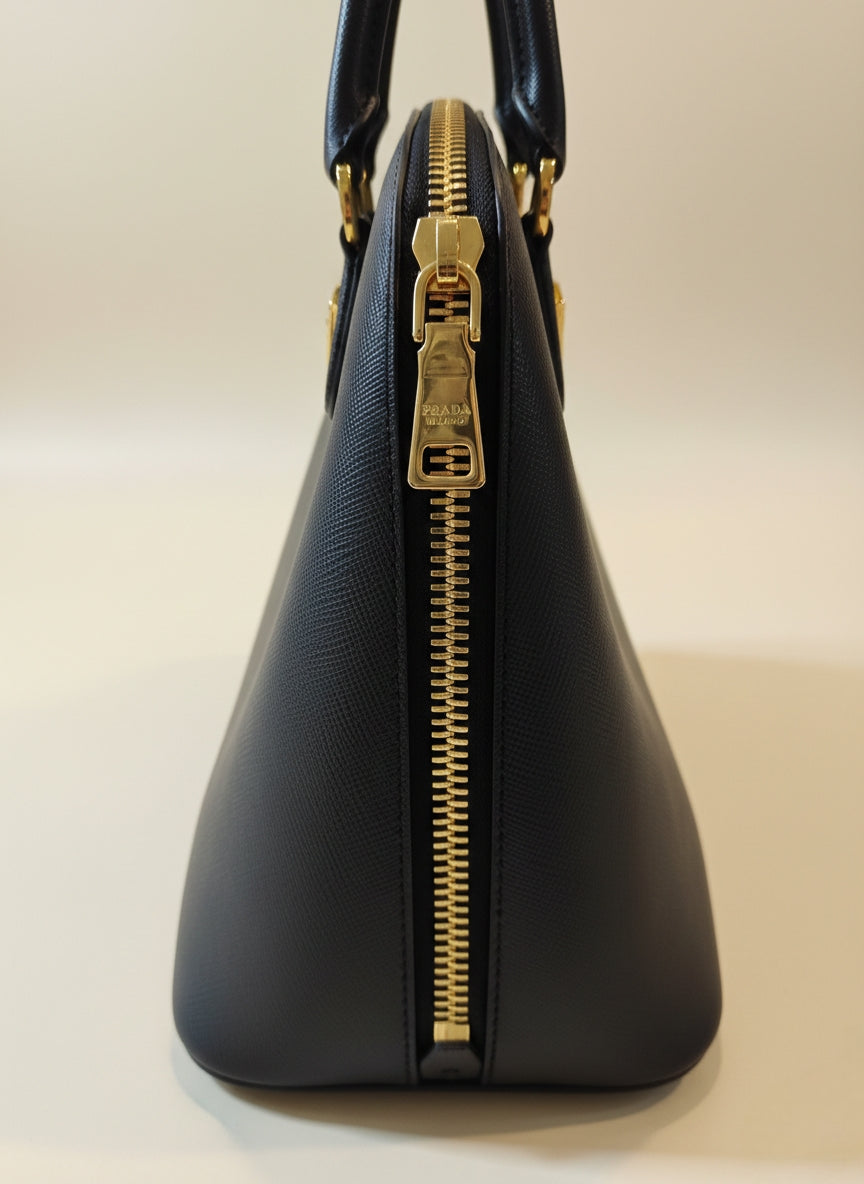 Prada Promenade Saffiano Leather Bag Blue